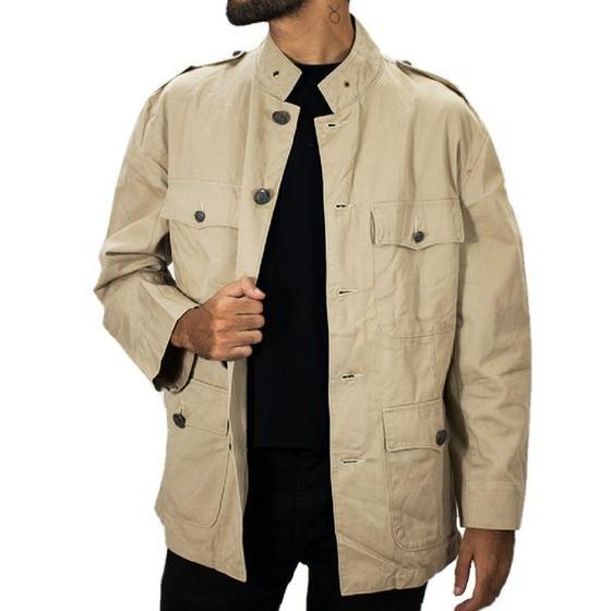 Jaqueta Prova De Vento Sarja Parka Militar Casaco Masculino Menor preço em Jaqueta Prova De Vento Sarja Parka Militar Casaco Masculino