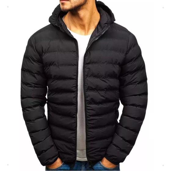 Imagem de Jaqueta Puffer Bobojaco Masculina Corta Vento C/ Bolso Capuz