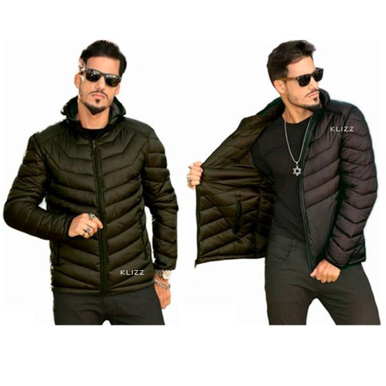 Imagem de Jaqueta Puffer Bobojaco Masculino Dupla Face Impermeável Qualidade K02