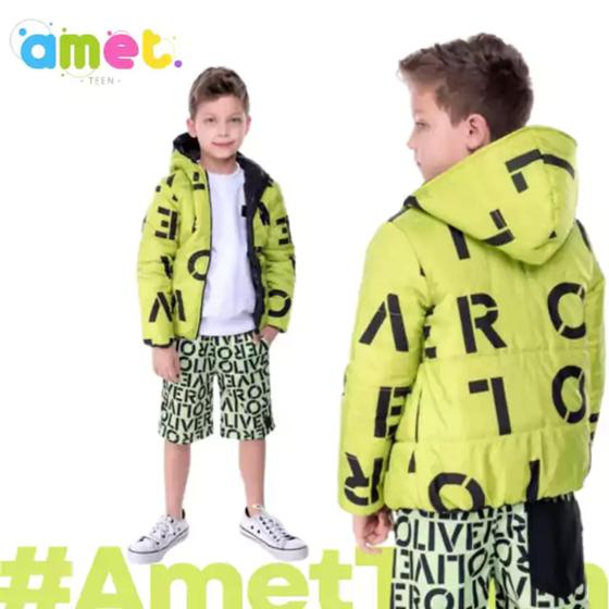 Imagem de Jaqueta Puffer Estampa Infantil Forrada Menino