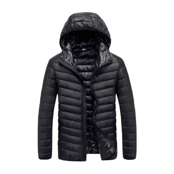 Jaqueta Puffer Matelassê Masculina Capuz Removivel Menor preço em Jaqueta Puffer Matelassê Masculina Capuz Removivel