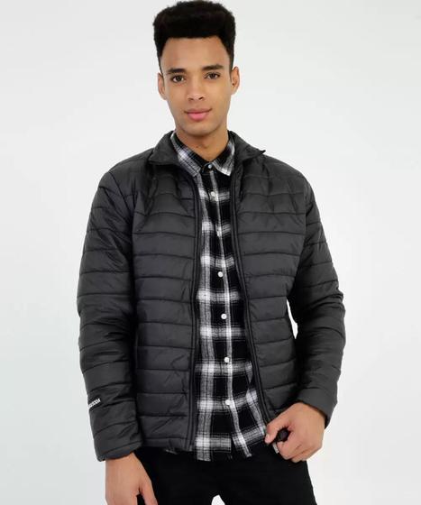 Imagem de Jaqueta puffer rock&soda masculina preta