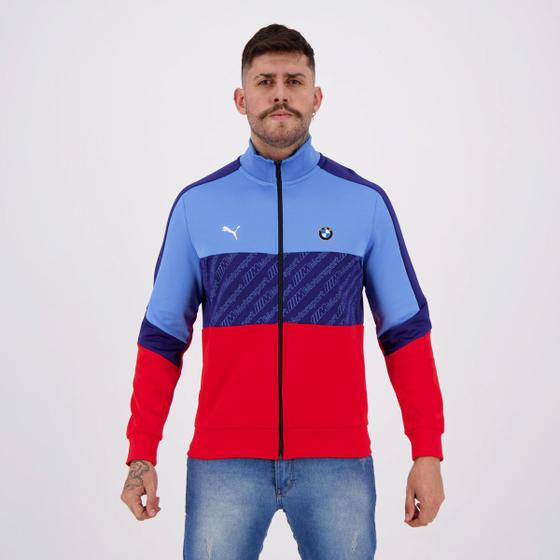 Jaqueta Puma BMW Motorsport Track Azul e Vermelha - Jaqueta e Casaco ...
