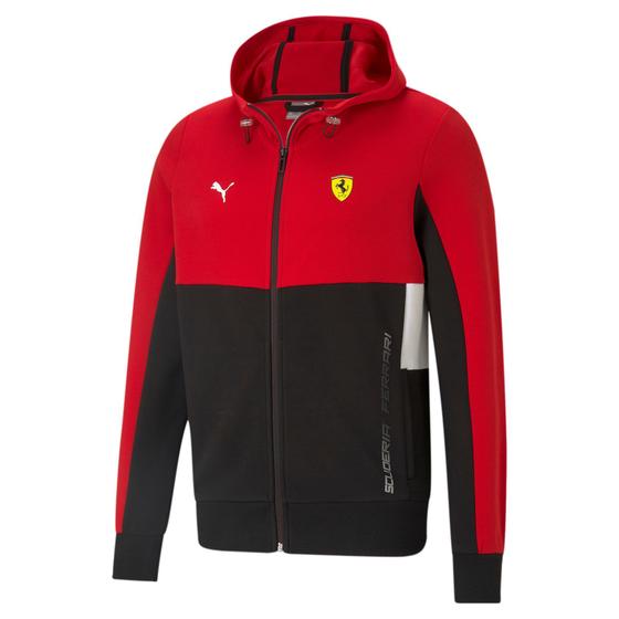 Jaqueta Puma Scuderia Ferrari Race Sweat Masculina - Preto e Vermelho Menor preço em Jaqueta Puma Scuderia Ferrari Race Sweat Masculina - Preto e Vermelho