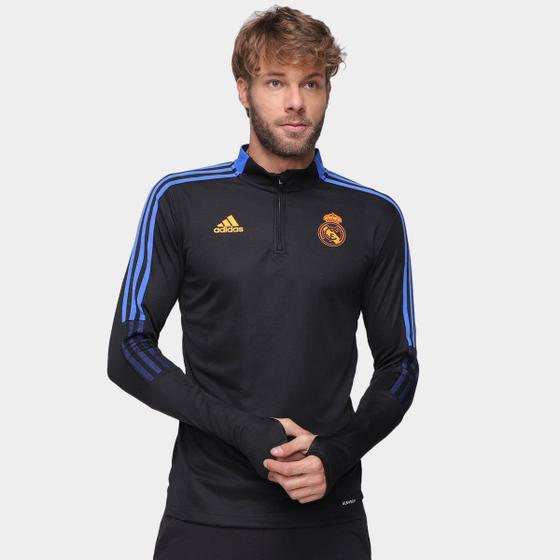 Conjunto Agasalho Casaco Masculino Real Madrid Jaqueta Adidas Real