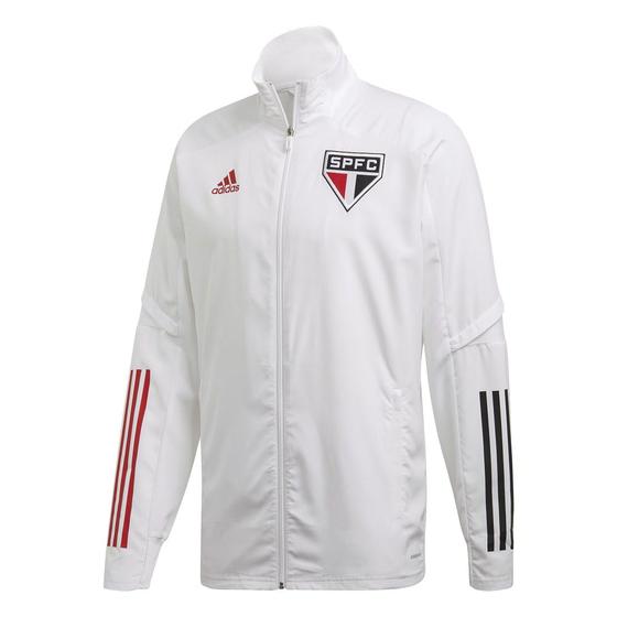 Imagem de Jaqueta São Paulo Pré Jogo Branca Adidas Original 