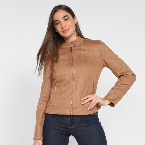 Suede Jaqueta Feminina Facinelli Jaqueta Suede Facinelli Feminina
