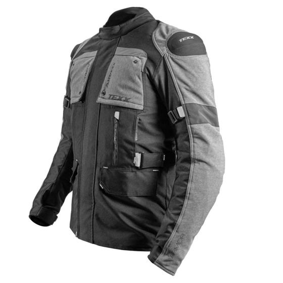 Imagem de Jaqueta Texx Masculina Parka Armor Big Trail Preta e Cinza 