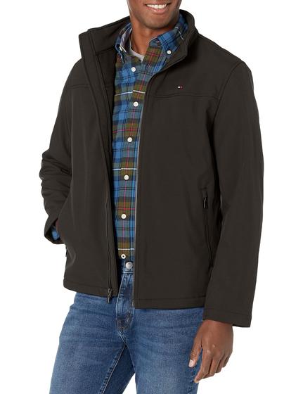 Imagem de Jaqueta Tommy Hilfiger Classic Soft Shell para homens preta GG