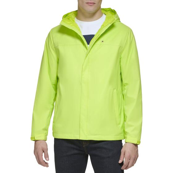 Imagem de Jaqueta Tommy Hilfiger Masculina - Leve, Impermeável, Tamanho XL - Cor Limão