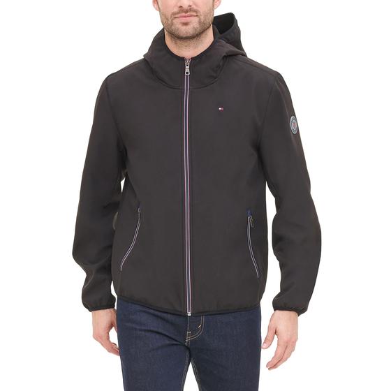 Imagem de Jaqueta Tommy Hilfiger Soft Shell com Capuz - Preta