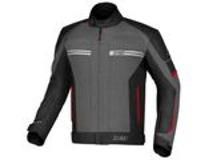 Imagem de Jaqueta X11 One 2 CINZA/PRETA/VERM Masculina (G) Impermeável Motociclista (MOTAGE RACING)