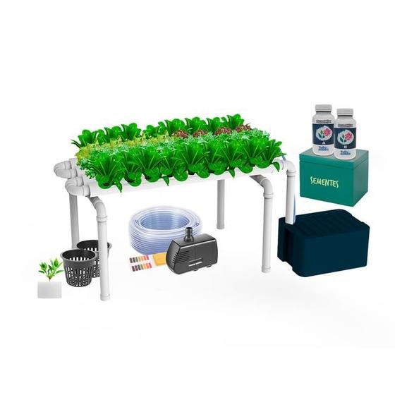 Imagem de Jardim kit Hidroponico N1 Com nutrientes e Sementes