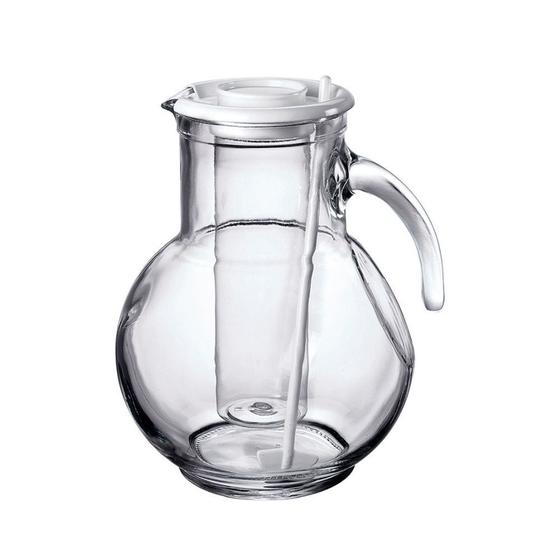 Jarra 2,1 L Tampa Branca - Kufra - Bormiolli Rocco Menor preço em Jarra 2,1 L Tampa Branca - Kufra - Bormiolli Rocco