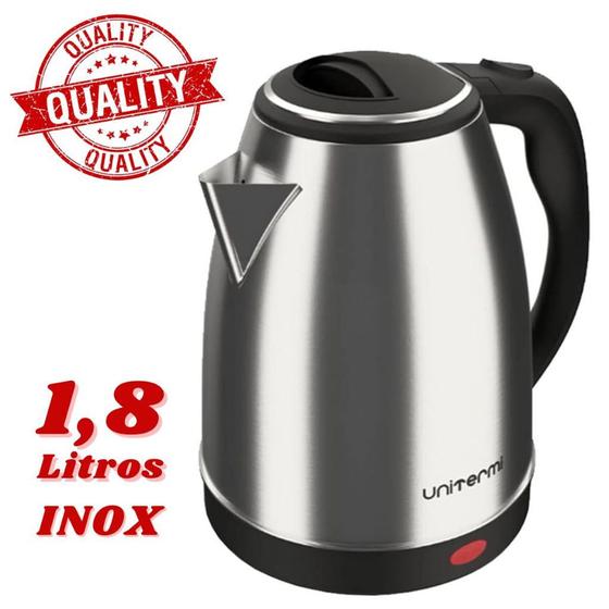 Jarra Bule Elétrico em Inox Chaleira de 1,8 Litros para Sua Cozinha Menor preço em Jarra Bule Elétrico em Inox Chaleira de 1,8 Litros para Sua Cozinha
