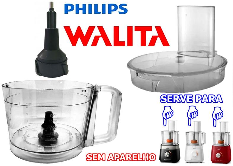 Imagem de Jarra com Tampa e Eixo para seu processador de um dos modelos Ri7300 Ri7301 Ri7302 Ri7303