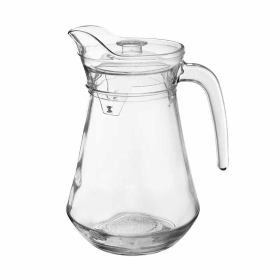 Imagem de Jarra De Vidro Com Tampa Transparente 1,3L - Casambiente