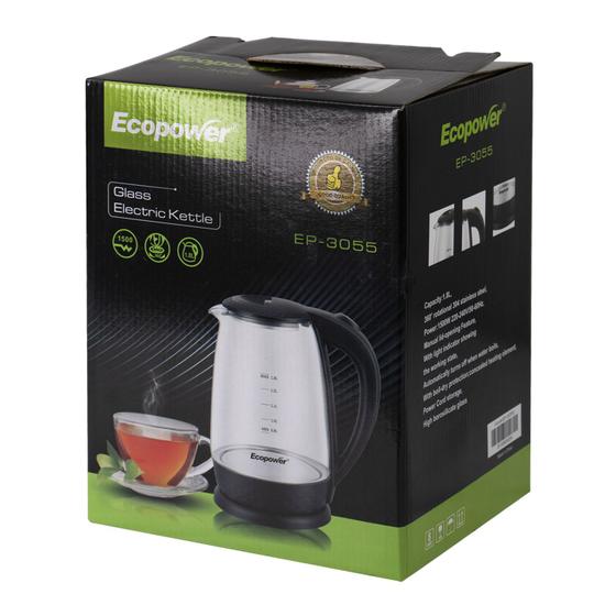 Imagem de Jarra Eletrica Ecopower EP-3055 - 1.8L - 1500W - 220V - Preto