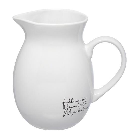 Imagem de Jarra Manhattan Branca 1L Porcelana Haüskraft