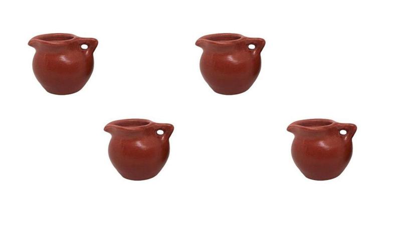 Imagem de Jarro kit com 4 peças de Ceramica Miniatura para Terrario - Decore Casa