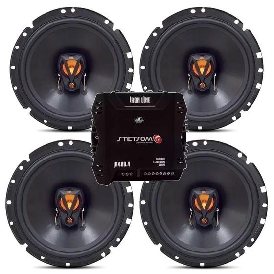 Jbl 04 Alto Falantes Selenium 6trfx50 6 Pol 200w Rms + Modulo Stetsom Iron Line 400.4 400w Rms Menor preço em Jbl 04 Alto Falantes Selenium 6trfx50 6 Pol 200w Rms + Modulo Stetsom Iron Line 400.4 400w Rms