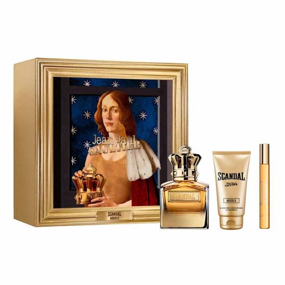 Imagem de Jean Paul Gaultier Scandal Absolu Coffret Perfume Masculino Parfum Concentré + Gel de Banho + Travel Size