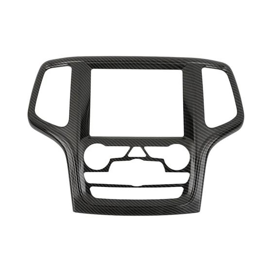 YOCTM Paquete De 3 Tapas Para Palanca De Cambios Para Jeep Grand Cherokee 2014 2015 Fibra De Carbono Abs Negro Negro
