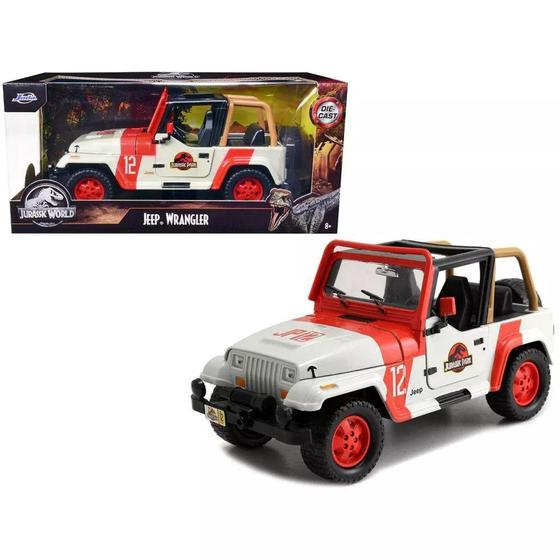 Imagem de Jeep Wrangler Jurassic Park - Jurassic World - Hollywood Rides - 1/24 - Jada