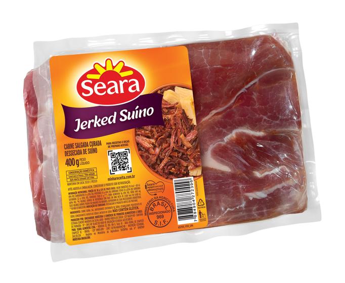 Imagem de Jerked Suíno Seara Carne Seca Charque De Porco 400g