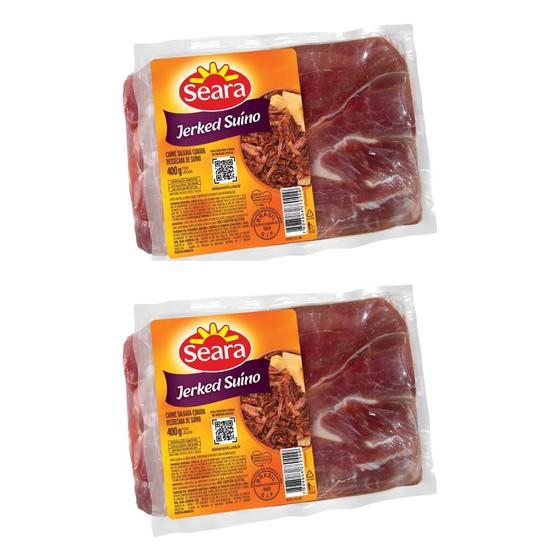 Imagem de Jerked Suíno Seara Carne Seca De Porco Kit 2x Unids de 400g