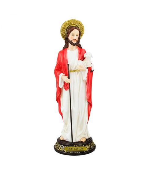 Imagem de Jesus Bom Pastor 31Cm - Enfeite Resina