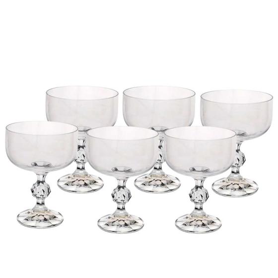 Imagem de Jg.6 Taças p/Sobremesa Cristal Claudia Transp. 200ml Bohemia