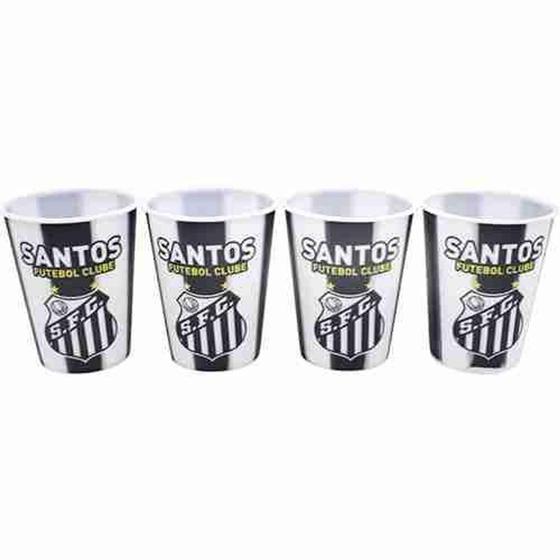 Imagem de Jg. Com 4 Copos 3D 400ml - Santos - Mileno