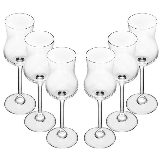 JG DE 6 TAÇAS P/ GRAPPA E LICOR BOHEMIA/GASTRO CRISTAL 85ml Menor preço em JG DE 6 TAÇAS P/ GRAPPA E LICOR BOHEMIA/GASTRO CRISTAL 85ml