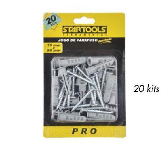 Imagem de Jg parafuso c/  bucha 10x50mm - 20kits - STARTOOLS