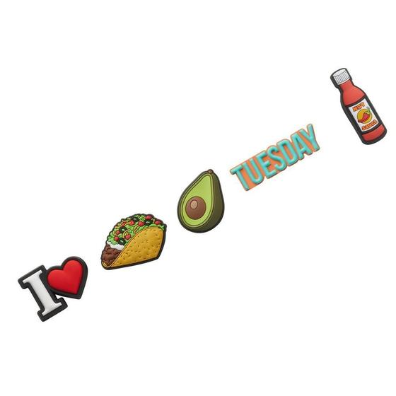 Imagem de Jibbitz charm taco tuesday  pack 5  unico