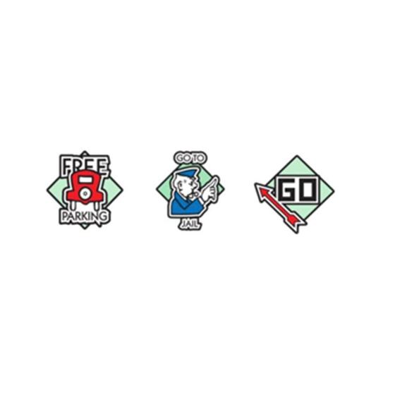 Imagem de Jibbitz monopoly pack com 3 unidades unico unico