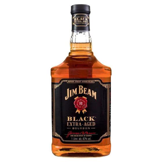 Jim Beam Bourbon Black Extra Aged 1 Litro Whisky Magazine Luiza