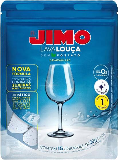 Imagem de JIMO Lava Louça Detergente Concentrado  - 15 pastilhas