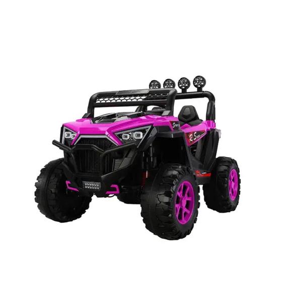 Imagem de Jipe Elétrico Infantil 12v Utv Rosa com Controle Remoto Zippy Toys