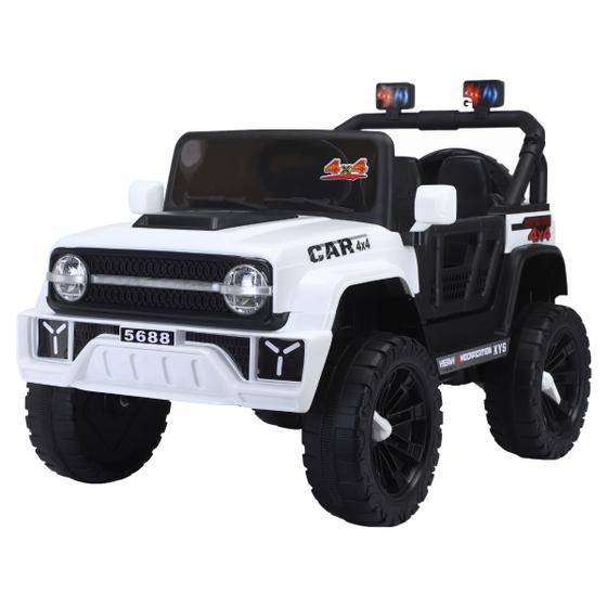Jipe Tank Infantil Elétrico 12v Caminhonete Motorizado Branco Menor preço em Jipe Tank Infantil Elétrico 12v Caminhonete Motorizado Branco