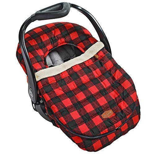 Imagem de JJ Cole Baby Car Seat Cover, Blanket-Style Baby Stroller & Baby Carrier Cover, Buffalo Check