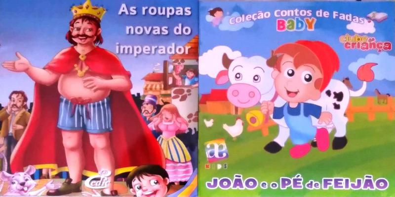 Imagem de João E O Pé De Feijão E As Roupas Novas Do Imperador - Coleção Contos De Fadas