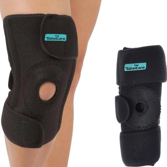 Imagem de Joelheira Ajustável de Compressão Dor Joelho Ortopédica Neoprene Takecare