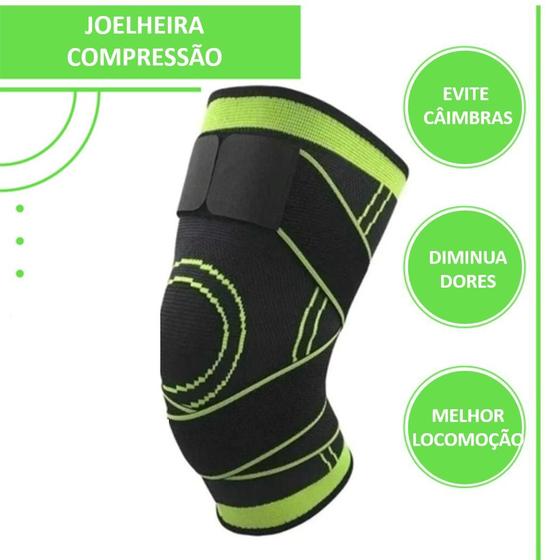 Imagem de Joelheira Compressão Proteção Ajustável exercício funcional