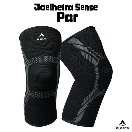 Joelheira de Compressão Sense Par Alasca Alívio Dor Joelho Menor preço em Joelheira de Compressão Sense Par Alasca Alívio Dor Joelho