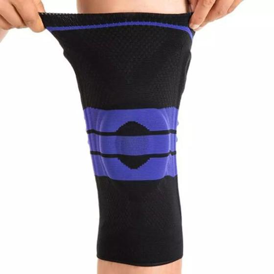 Imagem de Joelheira De Compressão Spandex 3d Com Anel De Silicone 1 Par