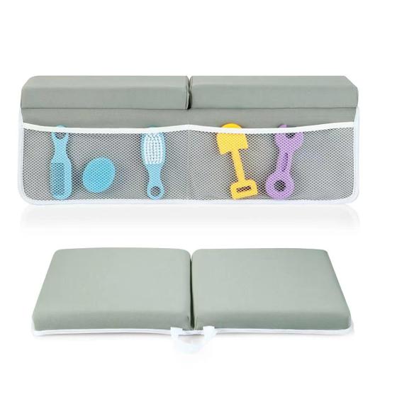 Imagem de Joelheira e Cotoveleira de Banho PandaEar Comfort Grey para Bebês