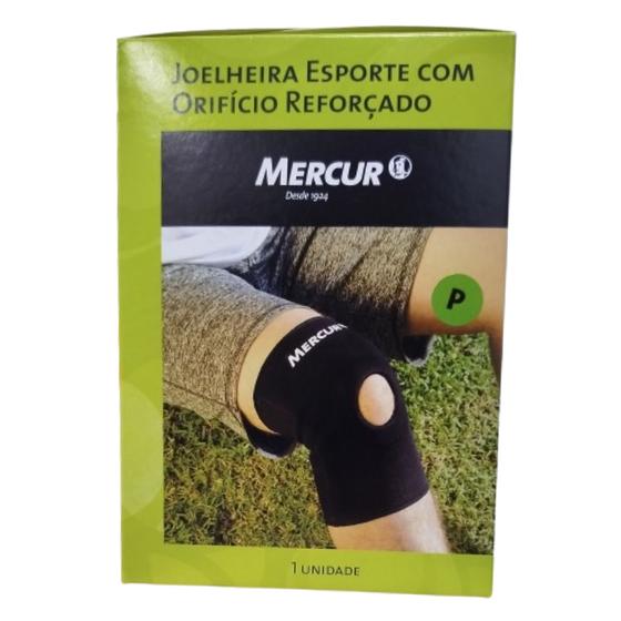 Imagem de Joelheira Esporte Com Orifício Reforçado Pequena - Mercur