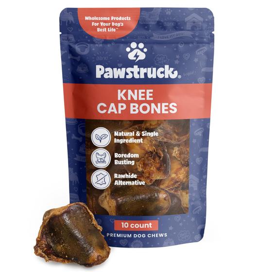 Imagem de Joelheira Natural Dog Bones Pawstruck - Pacote com 10 Unidades - Sabor Carne Bovina